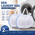 2PCS 3D Bra Laundry Bags – Anti-Deformation Mesh Zipper Mesh Laundry Bag Babs 2PCS