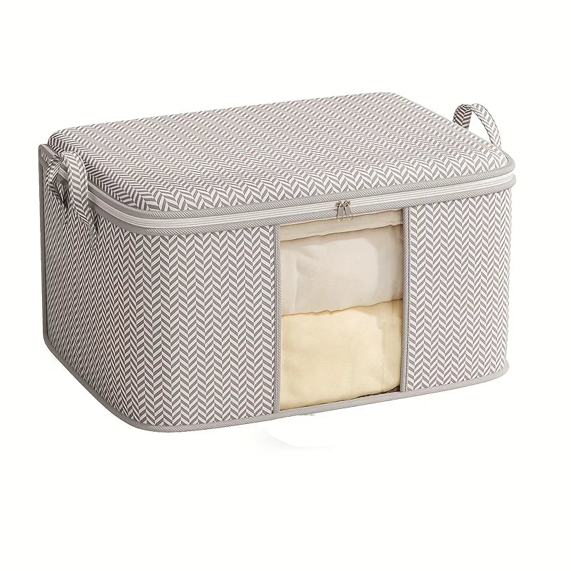 Large Foldable Quilt Storage Box – Waterproof & Clear Window Foldable Storage Box Babs medium size