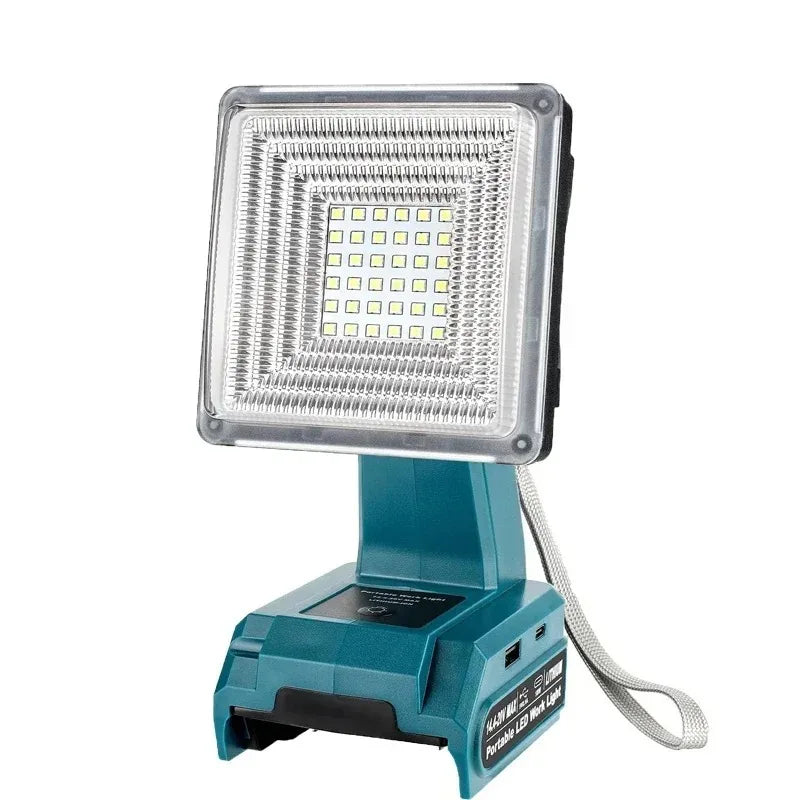 Makita 18V Compatible 15W Cordless LED Work Light – 2000 Lumens Cordless LED Work Light Babs For Makita