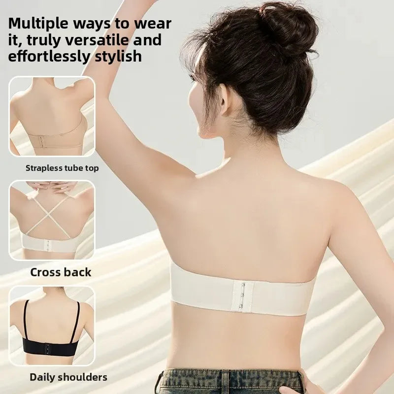 Women's Non-Slip Strapless Bra – Seamless Wire-Free Strapless Bra Babs
