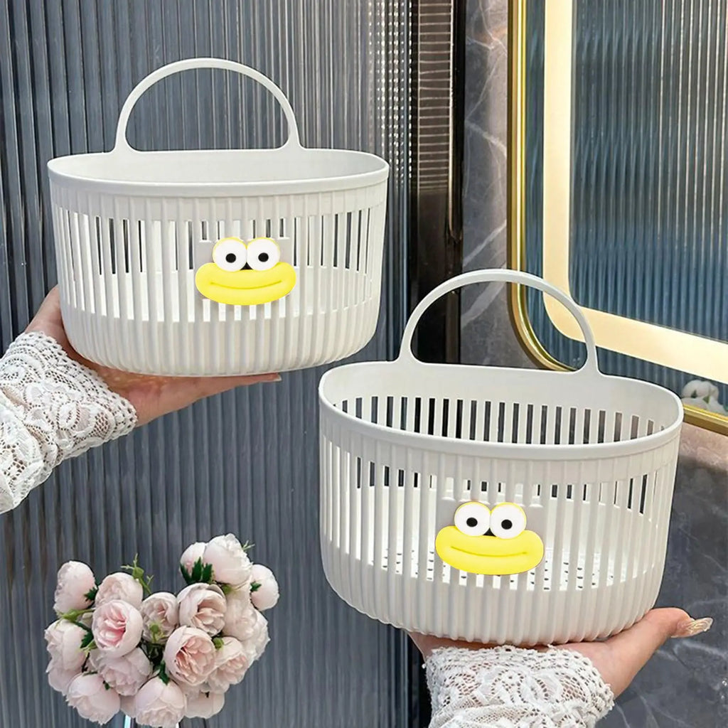 Wall-Mounted Hanging Storage Basket – Bathroom & Kitchen Wall Storage Basket Babs