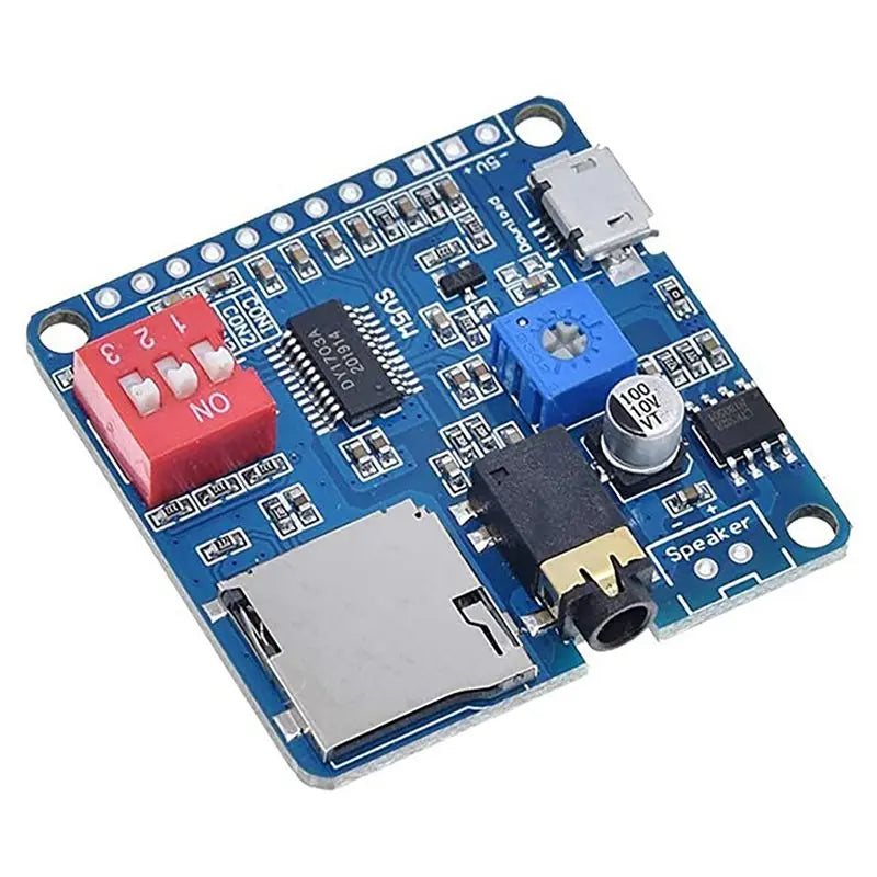 DY-SV5W Voice Playback Module 5W MP3 UART I/O Trigger – 2 Pack Audio Playback Module Babs