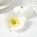 Silk Rose Flower Heads 10/20 Pcs – Wedding & DIY Decor Artificial Flower Heads Babs White 20Pcs
