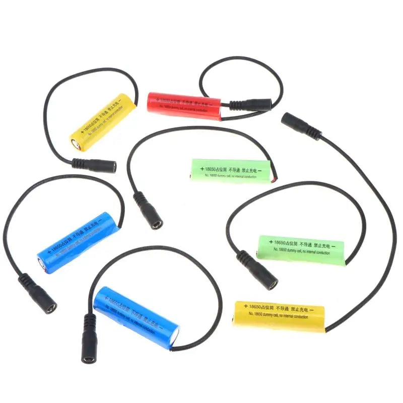 HUXUAN 18650 Dummy Cell Battery Adapter – DC Power Cable Battery Dummy Adapter Babs