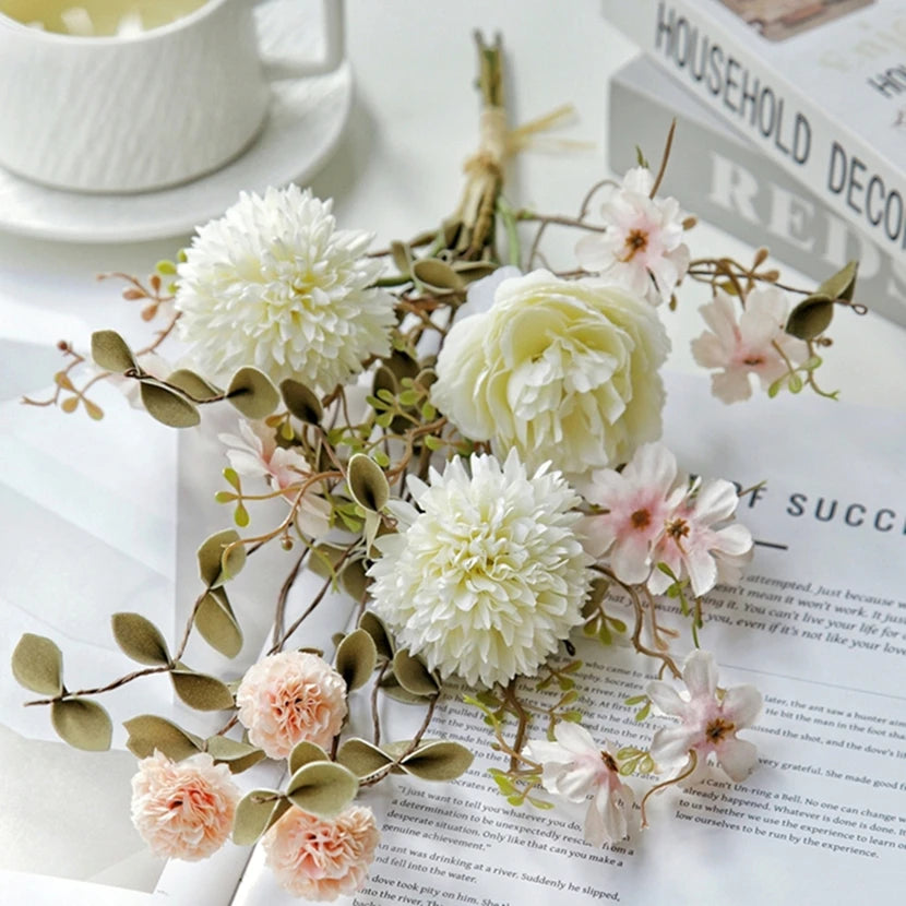 Silk Rose Artificial Flowers | Wedding & Home Décor Bouquet Artificial Silk Flowers Babs
