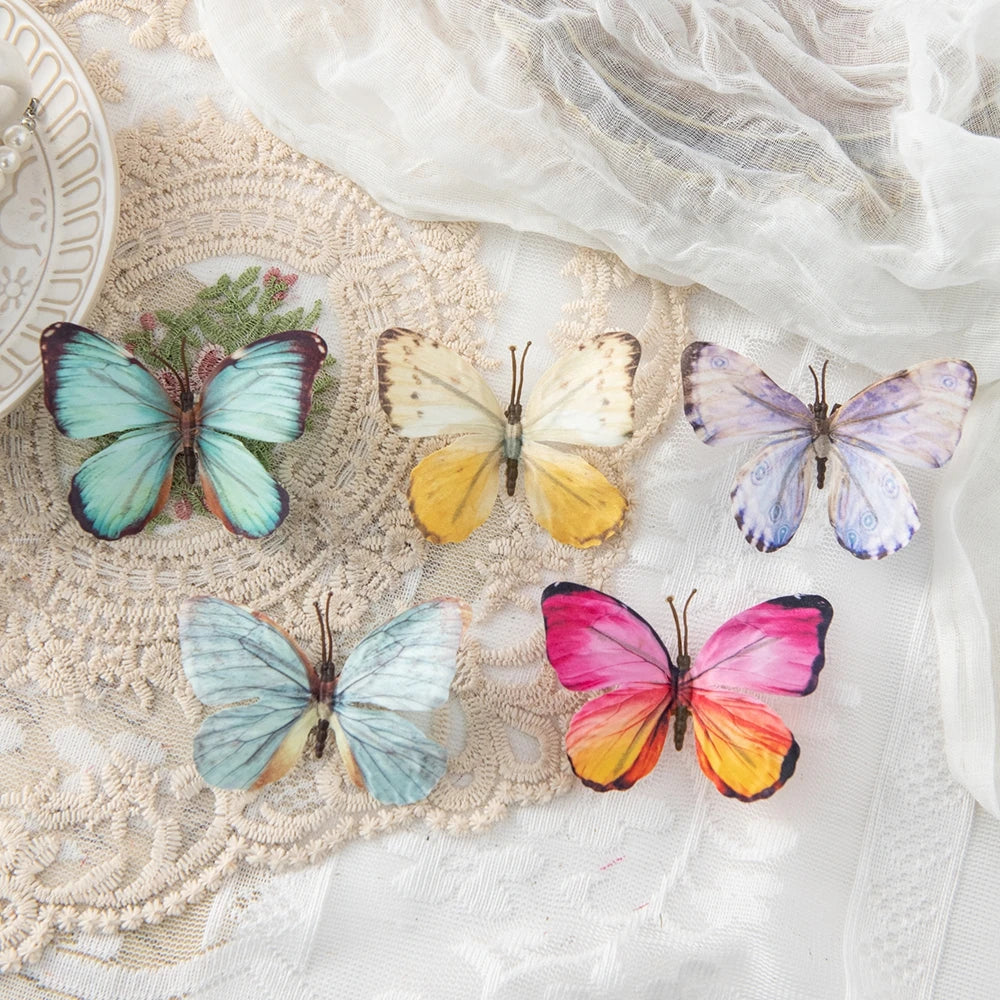20/40PCS Fluorescent Artificial Butterflies – Wedding & DIY Décor Artificial Butterfly Decor Babs