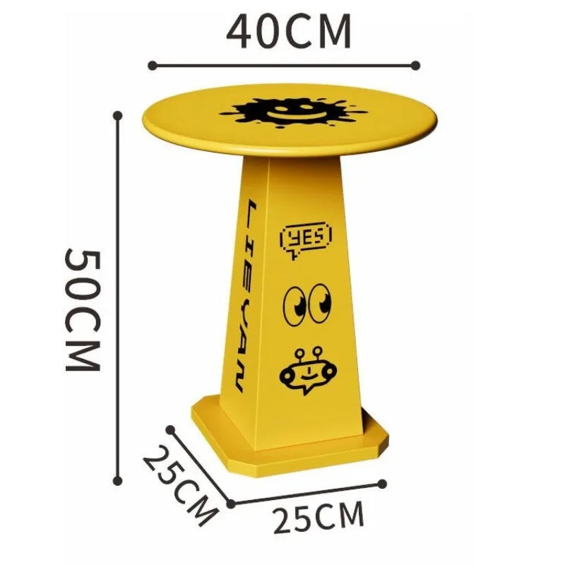 Modern Round Metal Side Table | Minimalist Living Room Coffee Table Round Side Table Babs