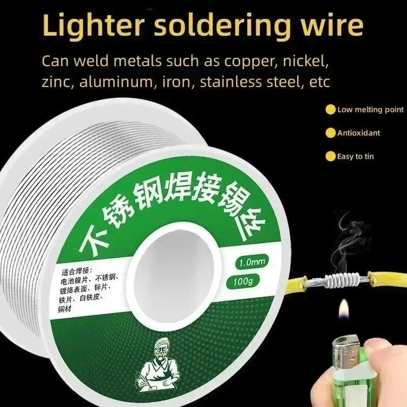 Low-Temp Solder Wire 20/100g – Tin Alloy Welding Wire Solder Wire Babs
