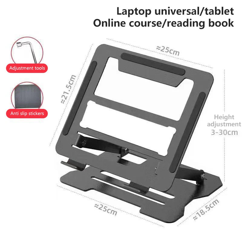 HUXUAN Foldable Metal Laptop Cooling Stand for Gaming Laptop Cooling Stand Babs