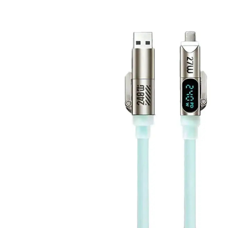 240W USB-C Fast Charging Cable 4-in-1 with LED Display | HUXUAN USB Charging Cable Babs