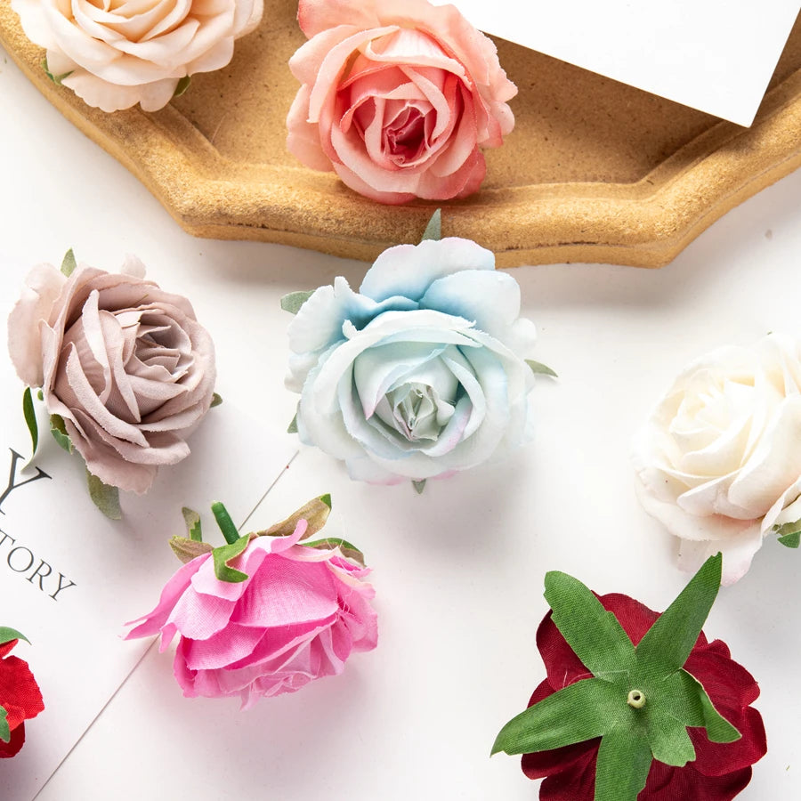 Artificial Silk Rose Heads for Wedding, Home Decor & DIY Crafts Artificial Flower Heads Babs