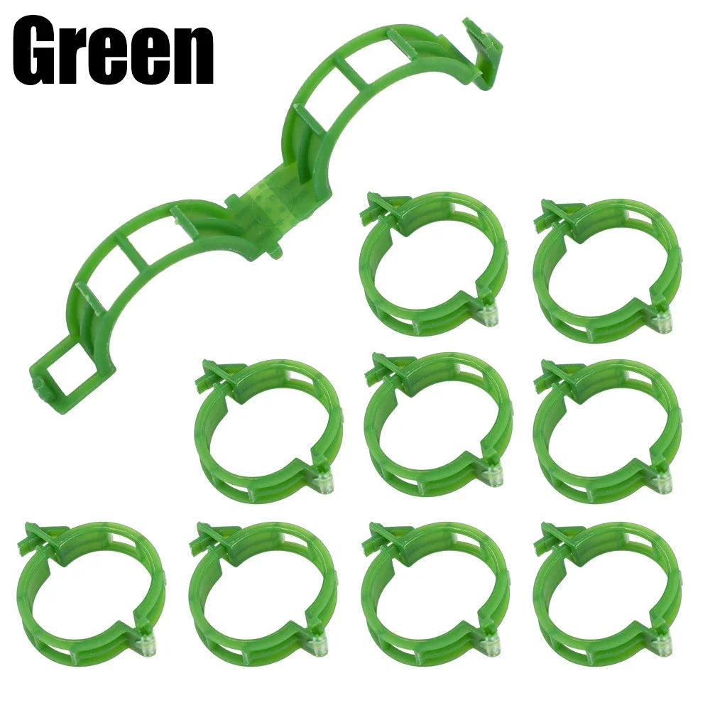 200Pcs Garden Plant Support Clips – Vine & Seedling Fixing Garden Plant Clips Babs green 200pcs