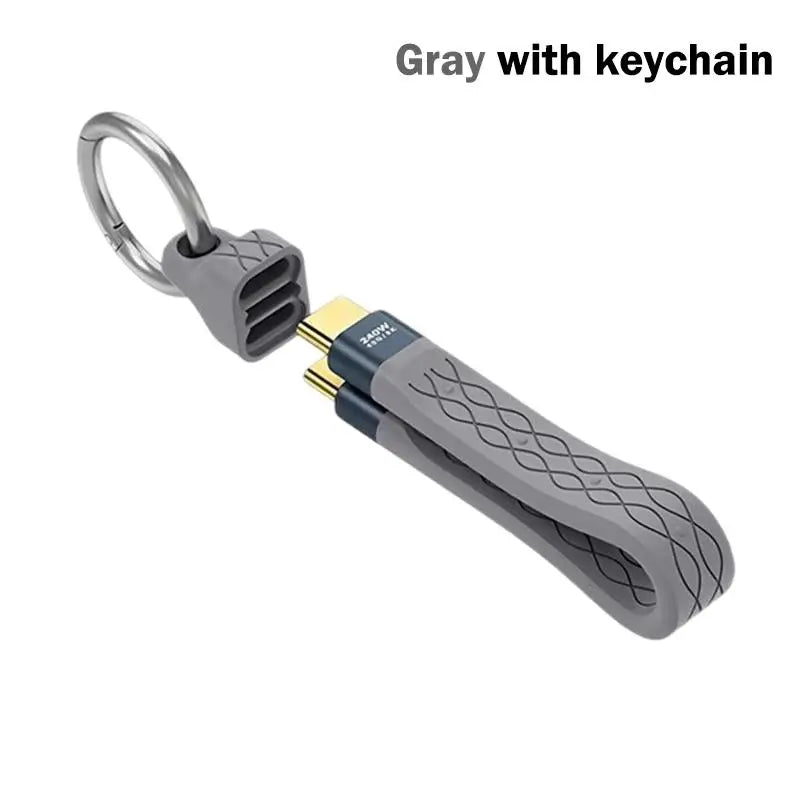 USB4 40Gbps Type-C Cable – PD 240W & 8K Video Keychain USB4 Type-C Cable Babs A5 with keychain