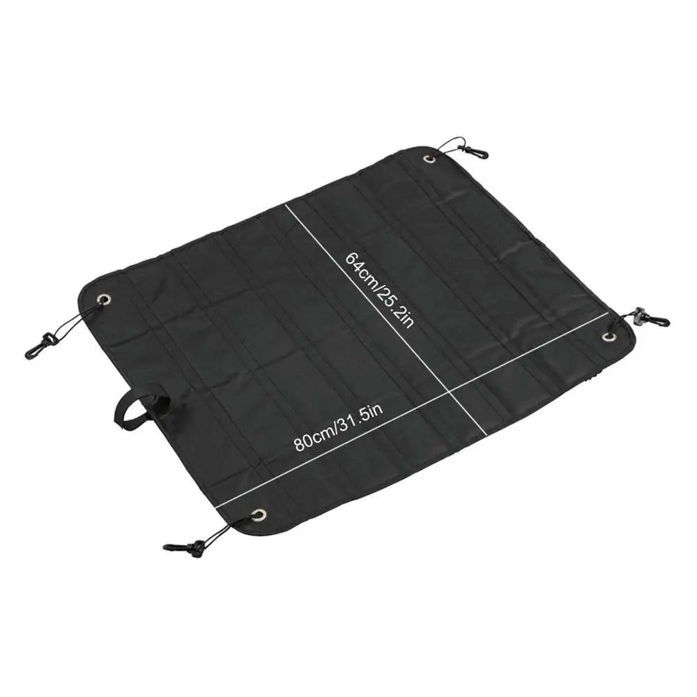 Foldable SUV Trunk Mat & Bumper Guard – Waterproof Cargo Liner Car Trunk Mat Babs Black