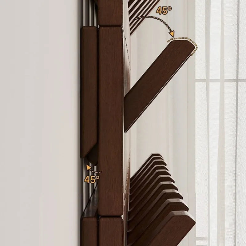 Piano Key Solid Wood Wall Coat Rack – 10 Hooks, Modern Style Wall Coat Rack Babs