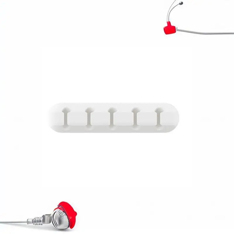 Self-Adhesive Cable Organizer Clips – 5-Slot USB Wire Manager Cable Management Clips Babs A9