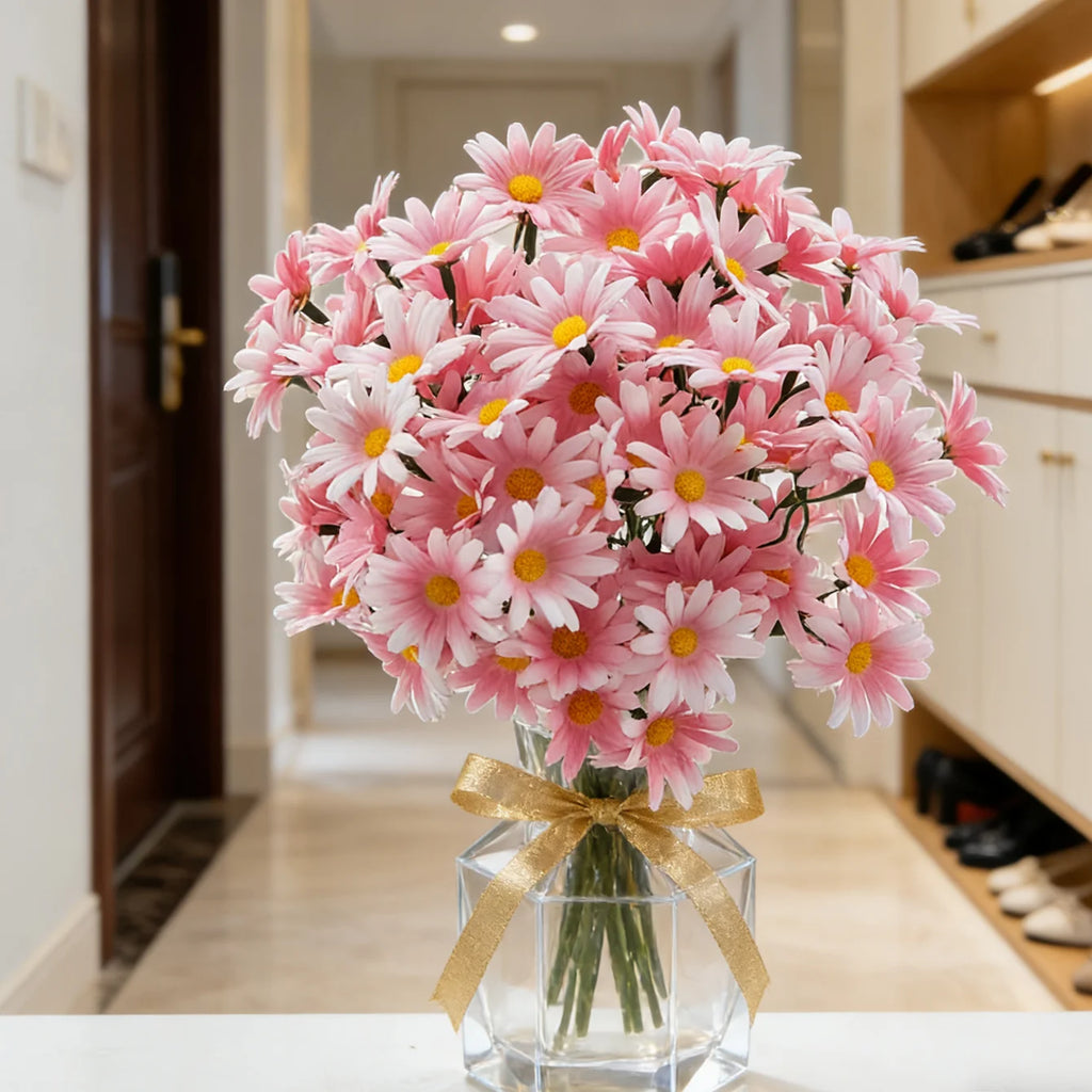Silk Artificial Chrysanthemum Bouquet for Wedding & Home Decor Artificial Flower Bouquet Babs
