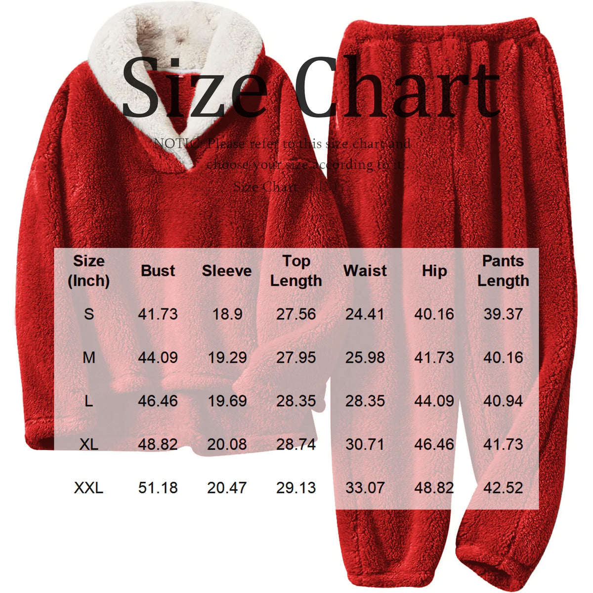 Plus Size Couple Fleece Pajamas Set – Cozy Winter Homewear Couple Pajama Set Babs