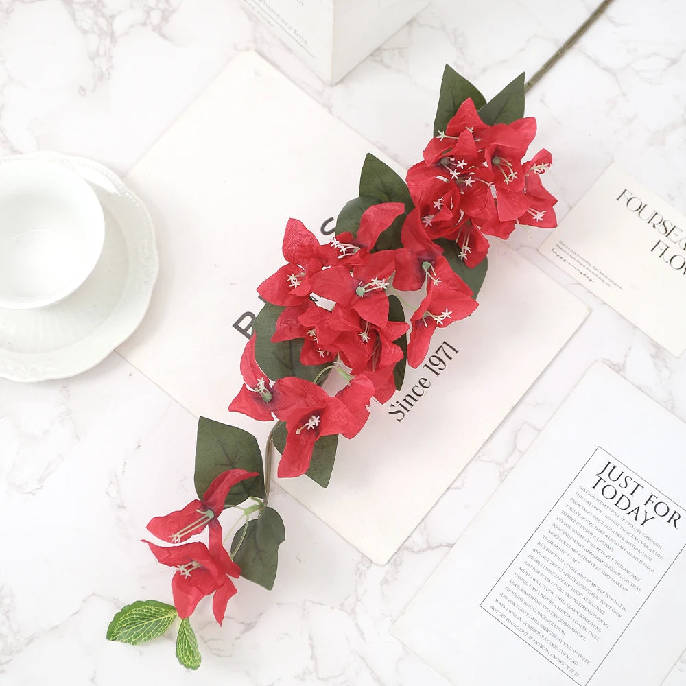 78cm Artificial Silk Butterfly Rose Flower | Home & Wedding Decor Artificial Silk Flowers Babs Red 78cm