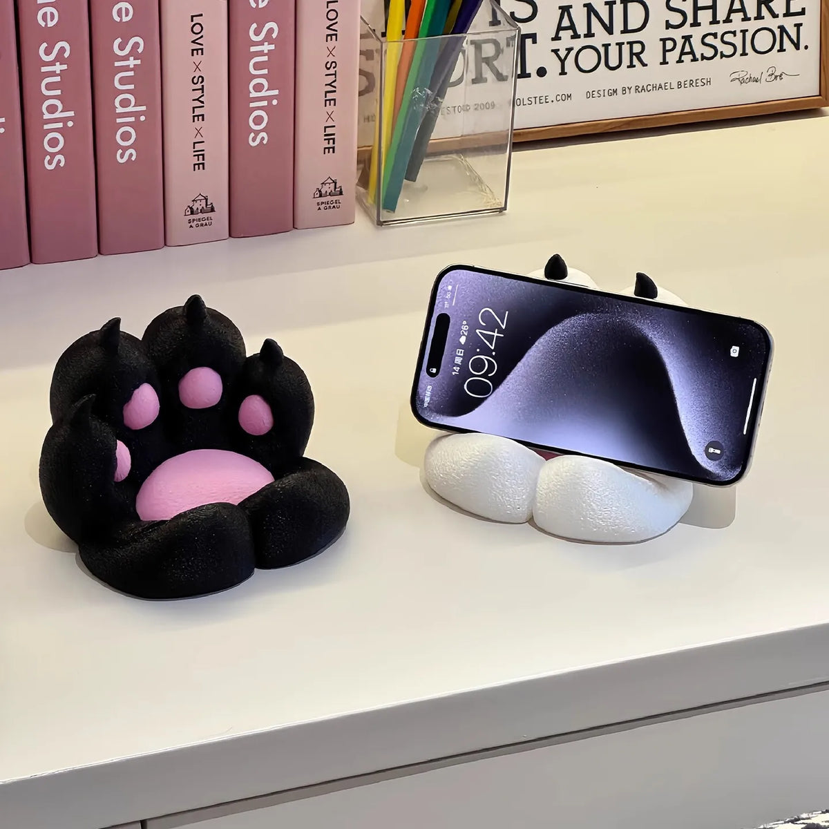 Cute Cat Paw Phone Stand – Creative Desktop Holder Phone Desk Stand Babs