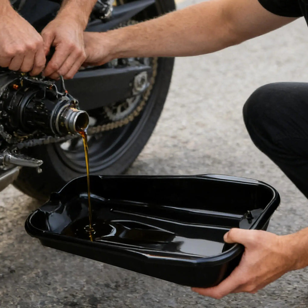 Wide-Mouth Oil Drain Pan | Multi-Function Automotive Fluid Container Oil Drain Pan Babs