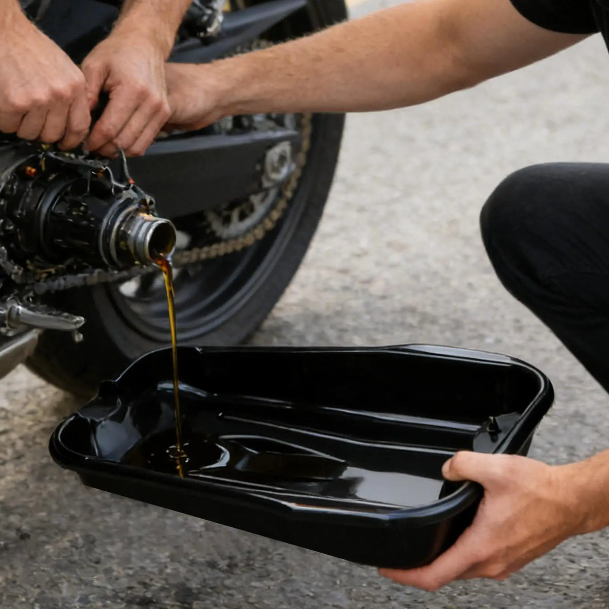 Wide-Mouth Oil Drain Pan | Multi-Function Automotive Fluid Container Oil Drain Pan Babs