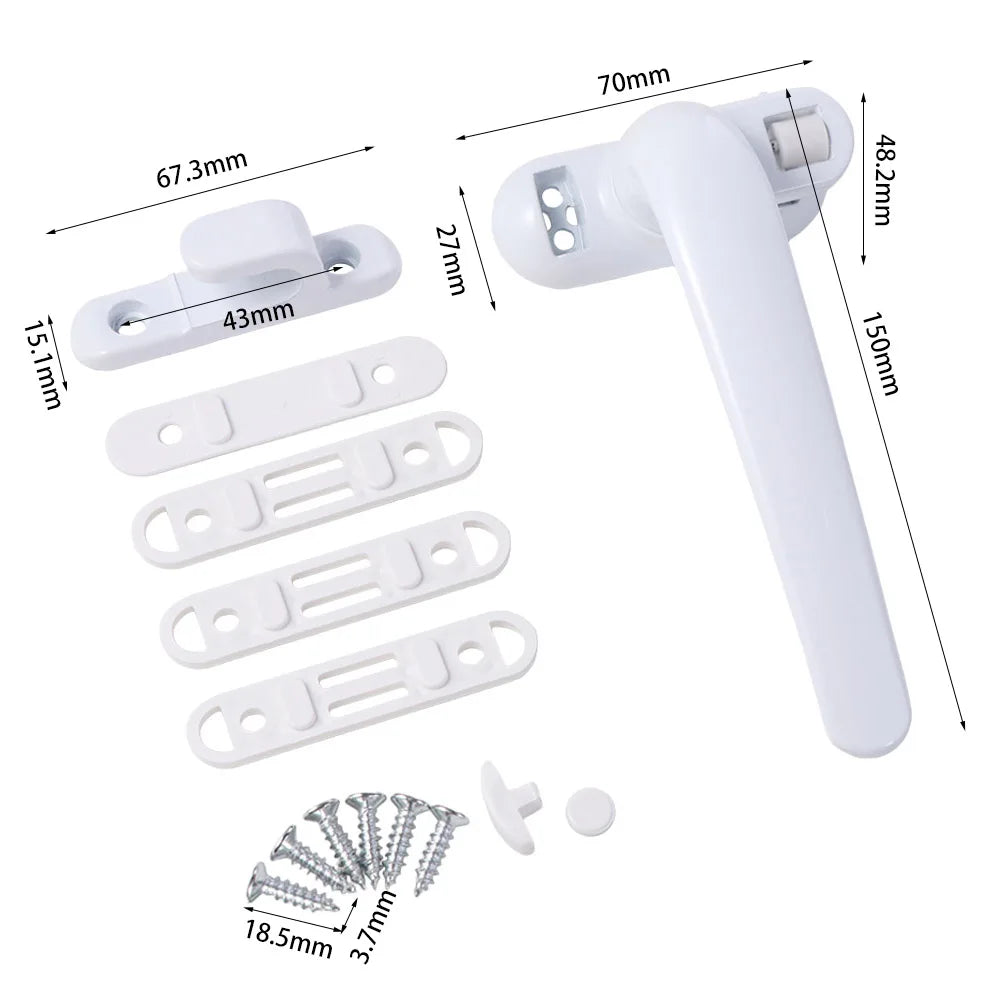 Aluminium Alloy Casement Window Handle Lock Set – Easy Install Window Handle Lock Babs