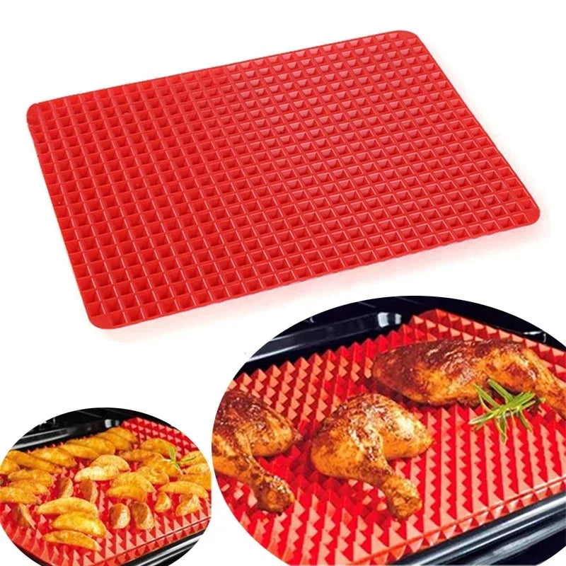 Silicone Pyramid Baking Mat – BBQ, Pizza & Oven Tray Liner Silicone Baking Mat Babs