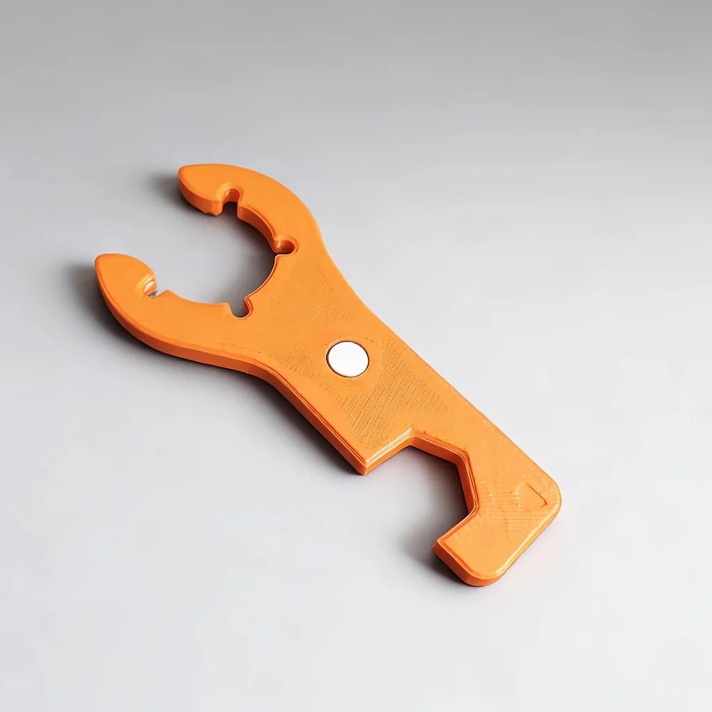 Plastic Gas Bottle Wrench – Portable Camping Cylinder Tool Gas Cylinder Wrench Babs Orange