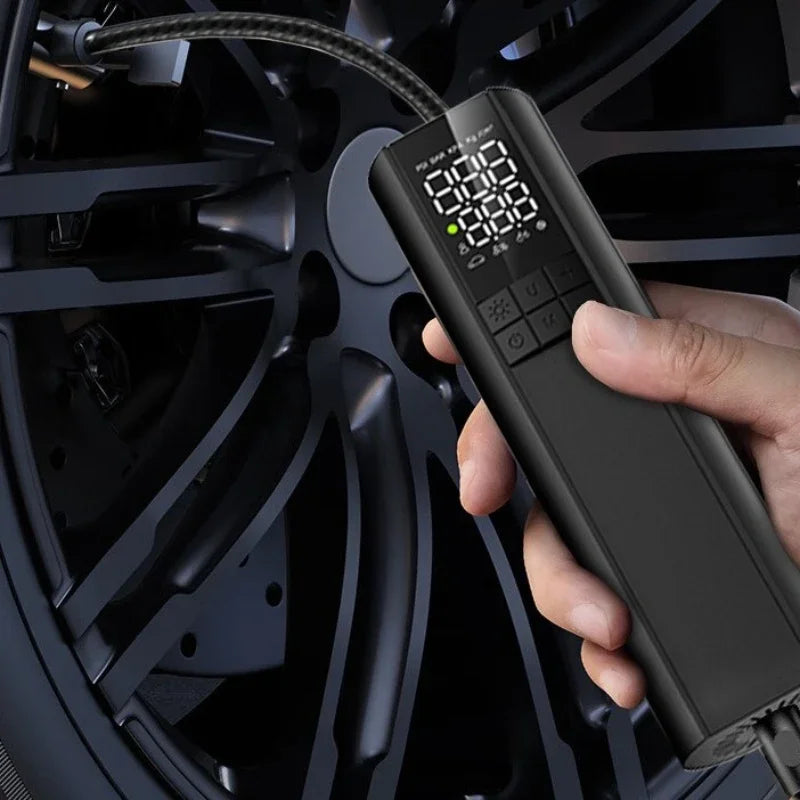 Mini Car Tyre Inflator 150PSI – Digital Display & Auto-Stop Portable Tyre Inflator Babs