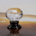 5pcs Crystal Acrylic Round Cabinet & Drawer Handles – 4 Colors Cabinet Drawer Pulls Babs black