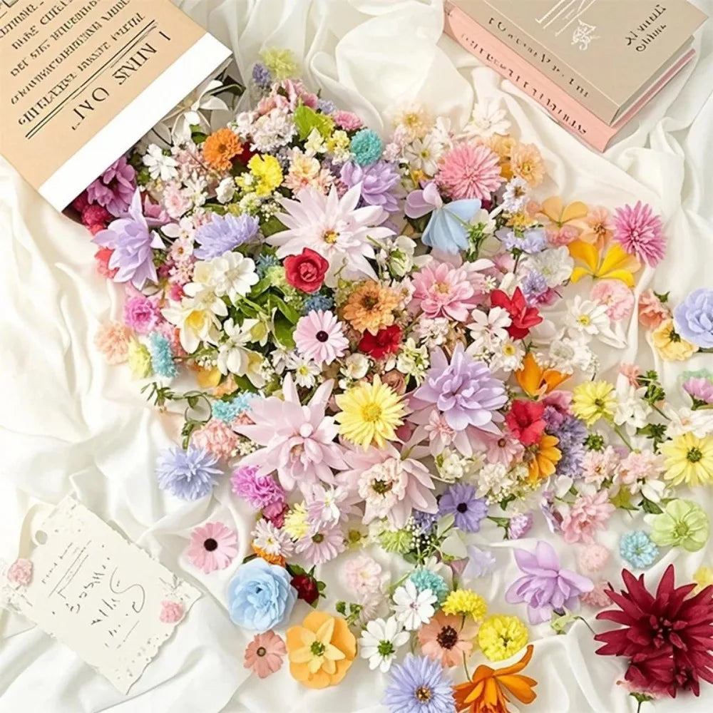 20/52Pcs Silk Artificial Flowers – Home, DIY & Wedding Décor Artificial Silk Flowers Babs