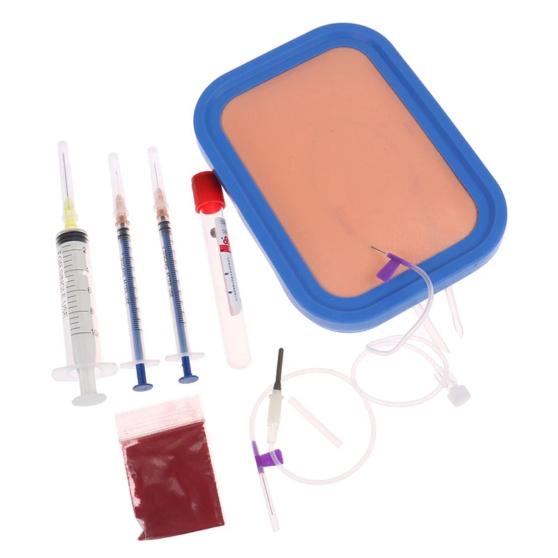 IV Injection Venipuncture Training Silicone Pad Model Set Medical Training Model Babs
