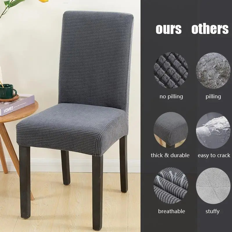Elastic Jacquard Chair Cover – Dining, Wedding & Banquet Slipcover Chair Slipcover Babs