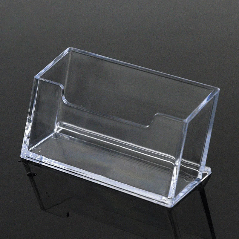 Acrylic Business Card Holder – Clear Desktop Display Stand Business Card Holder Babs