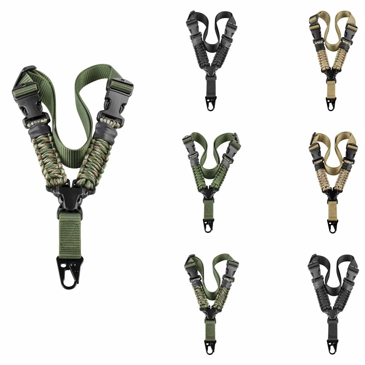 Tactical Single-Point Sling | Nylon Paracord Adjustable Strap Tactical Sling Strap Babs