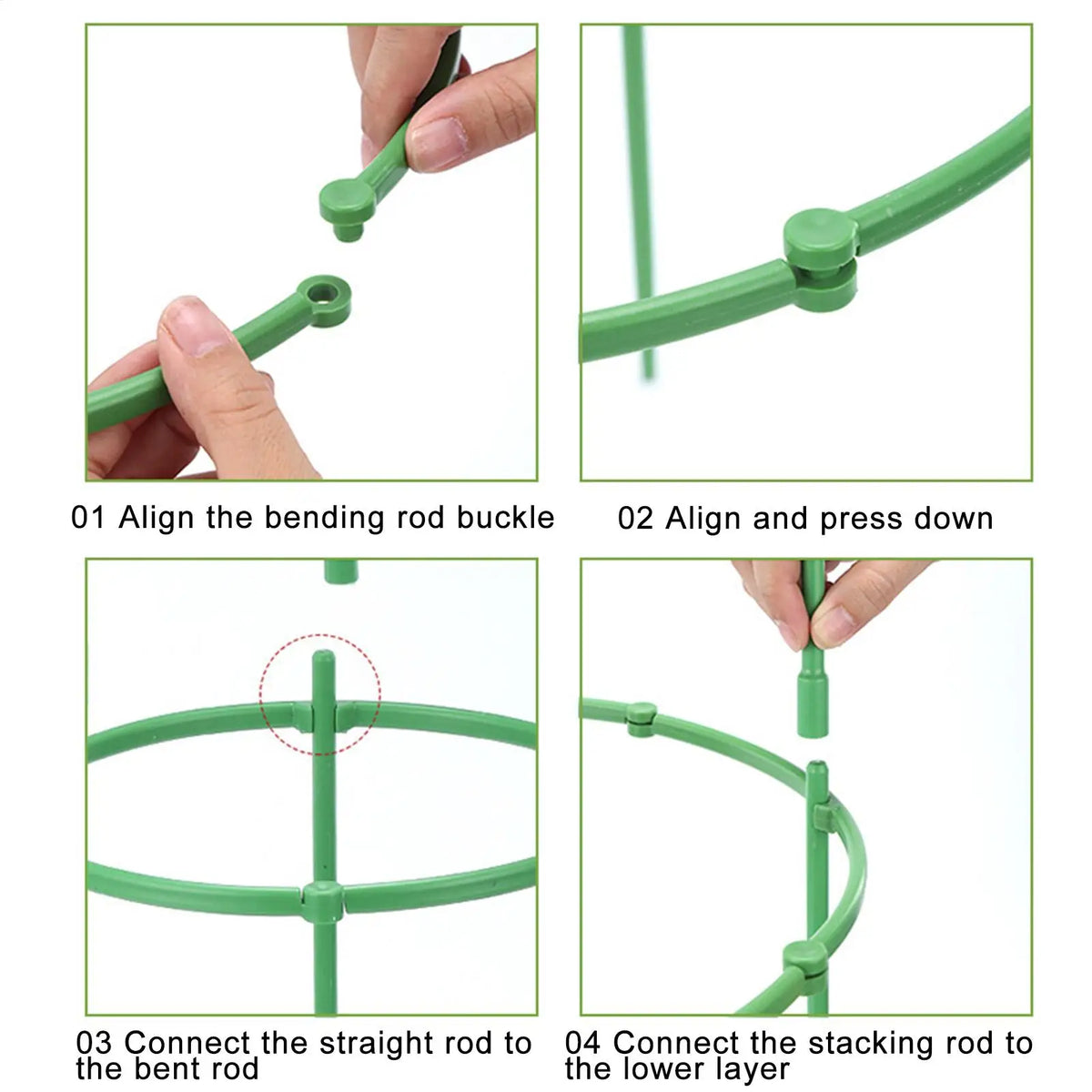 Plant Support Cage – Semicircle Vine Climbing Bracket Plant Support Cage Babs