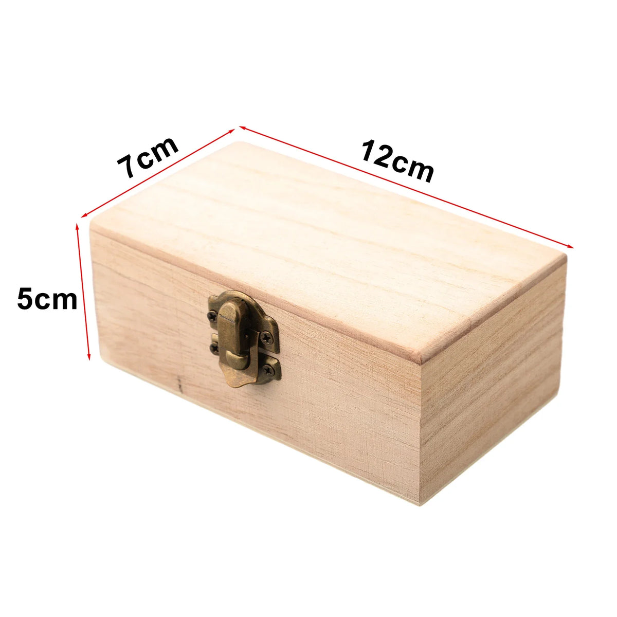 Wooden Hinged Storage Box – Jewelry, Craft & Keepsake Organizer Wooden Storage Box Babs S