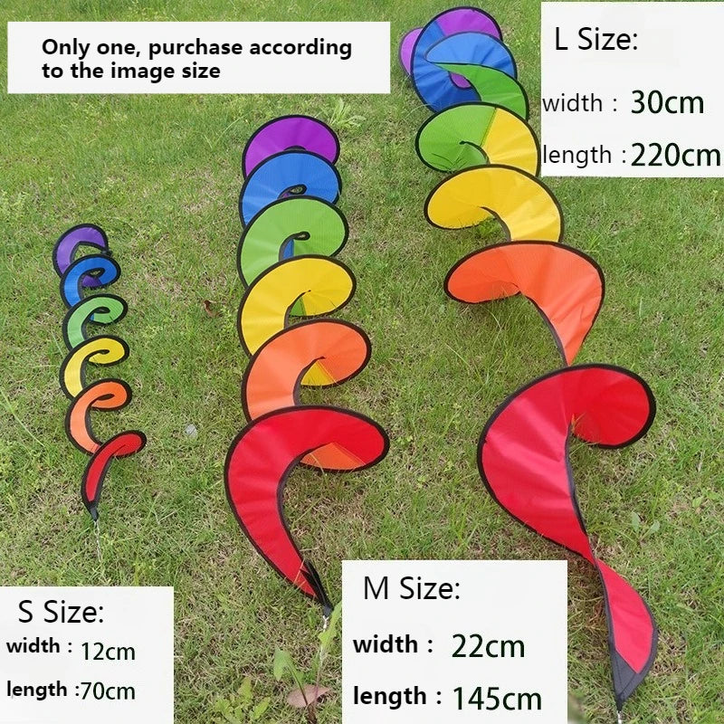 Foldable Rainbow Spiral Windmill Tent – Colorful Garden Decor Wind Spinner Tent Babs L
