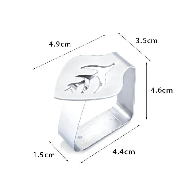 4Pcs Stainless Steel Leaf Tablecloth Clips – BBQ & Wedding Tablecloth Clips Babs