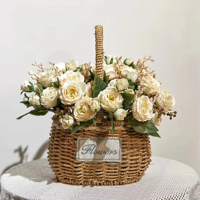 Silk Peony Artificial Flowers – Wedding & Home Décor Bouquet Artificial Flower Bouquet Babs
