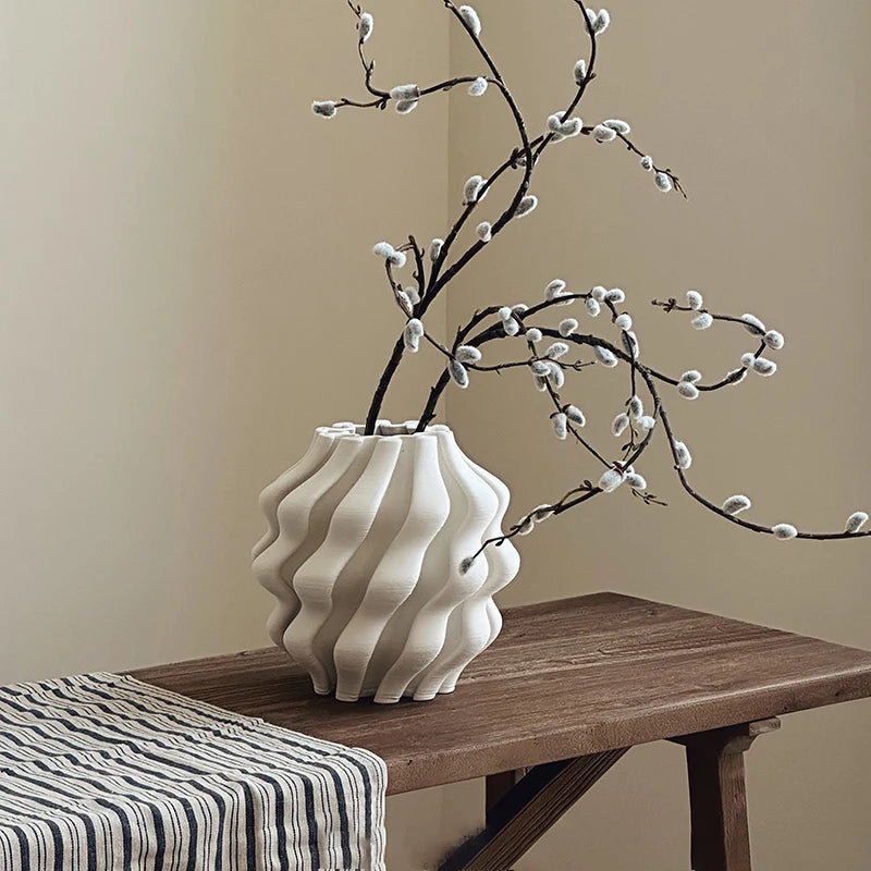 Nordic Ceramic Vase | Modern Aesthetic Sculptural Home Décor Ceramic Decorative Vase Babs