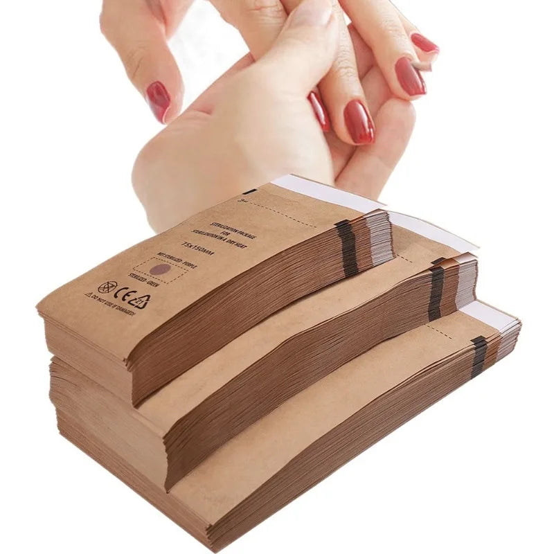 20pcs Self-Seal Nail Art Sterilization Pouches | Salon Tool Bags Nail Sterilization Pouches Babs