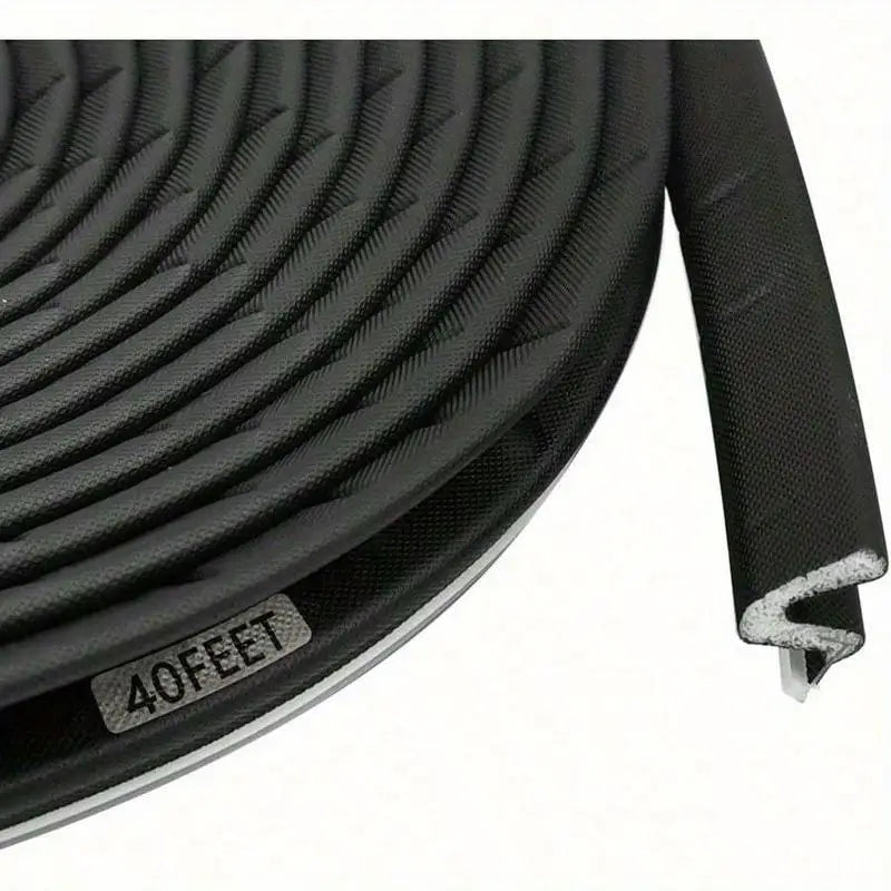40 Ft V-Shaped Weather Stripping – Door & Window Seal Strip Weather Stripping Seal Babs 1pc