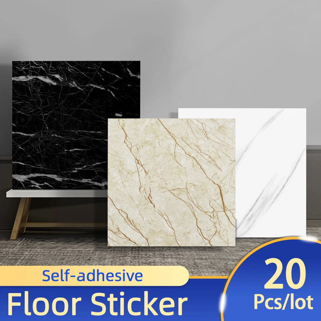 Self-Adhesive Marble PVC Floor & Wall Stickers 30x30cm Wall & Floor Stickers Babs