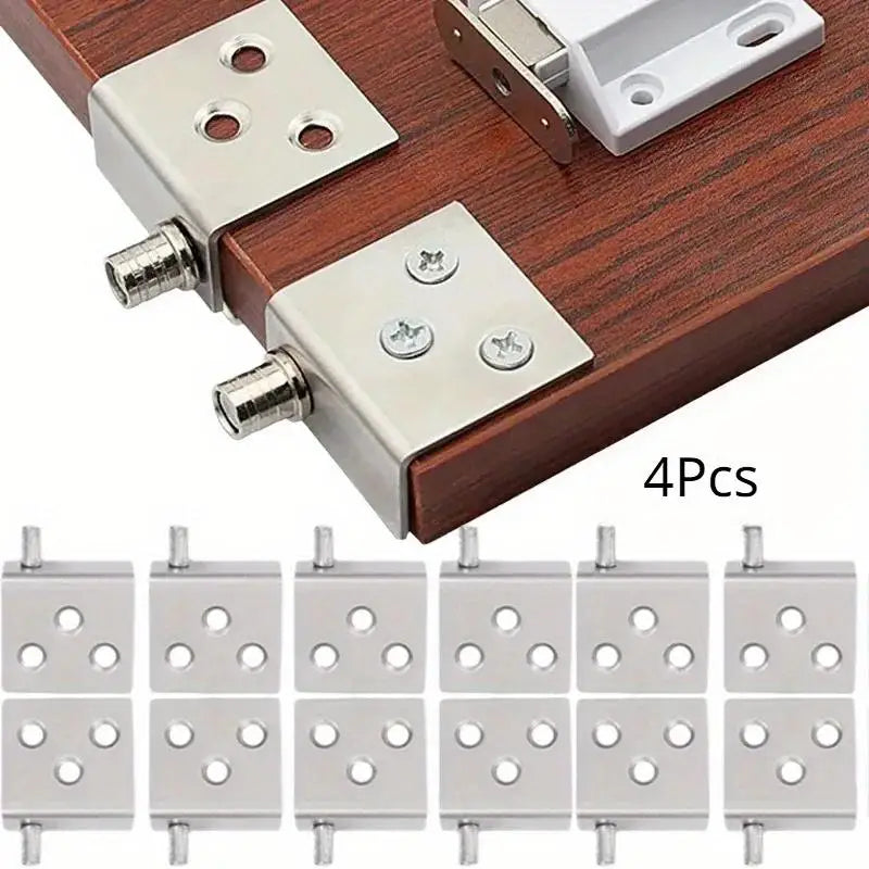 4Pcs Concealed Pivot Hinges – Invisible Cabinet Door Hardware Cabinet Pivot Hinges Babs