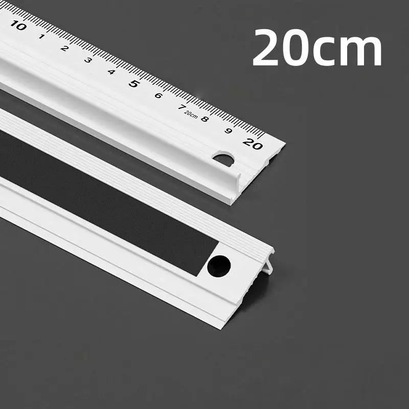 Non-Slip Aluminium Alloy Safety Cutting Ruler 20/30/45cm Metal Cutting Ruler Babs A1