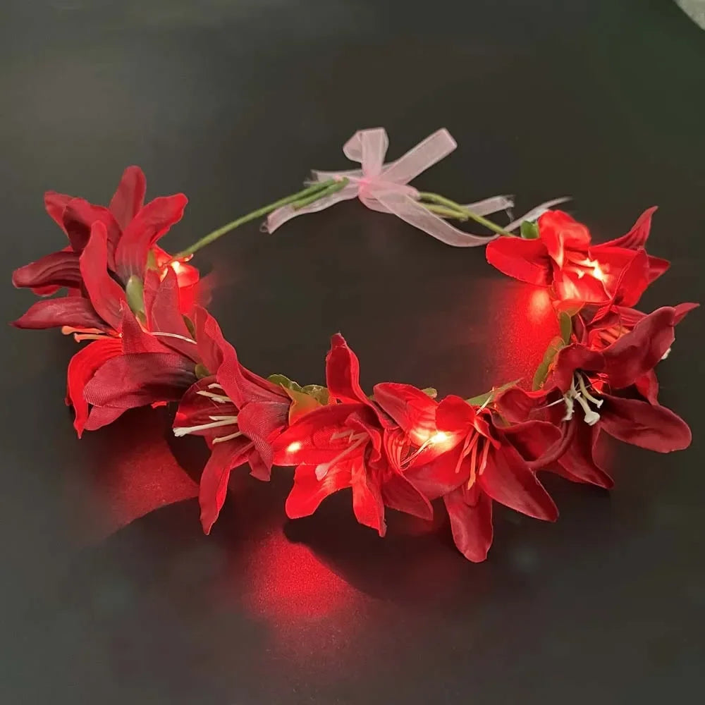 LED Flower Crown Headband – Glow Party & Festival Accessory LED Flower Crown Babs
