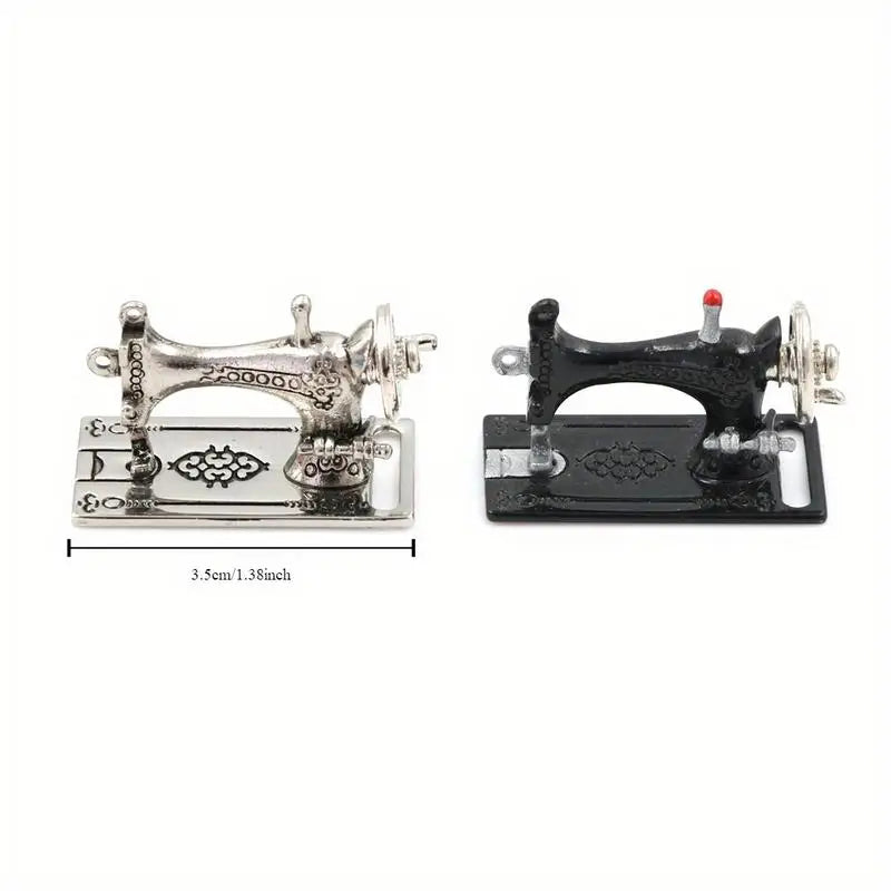Miniature Metal Sewing Machine 1:12 Dollhouse Scale Decor Dollhouse Miniature Babs