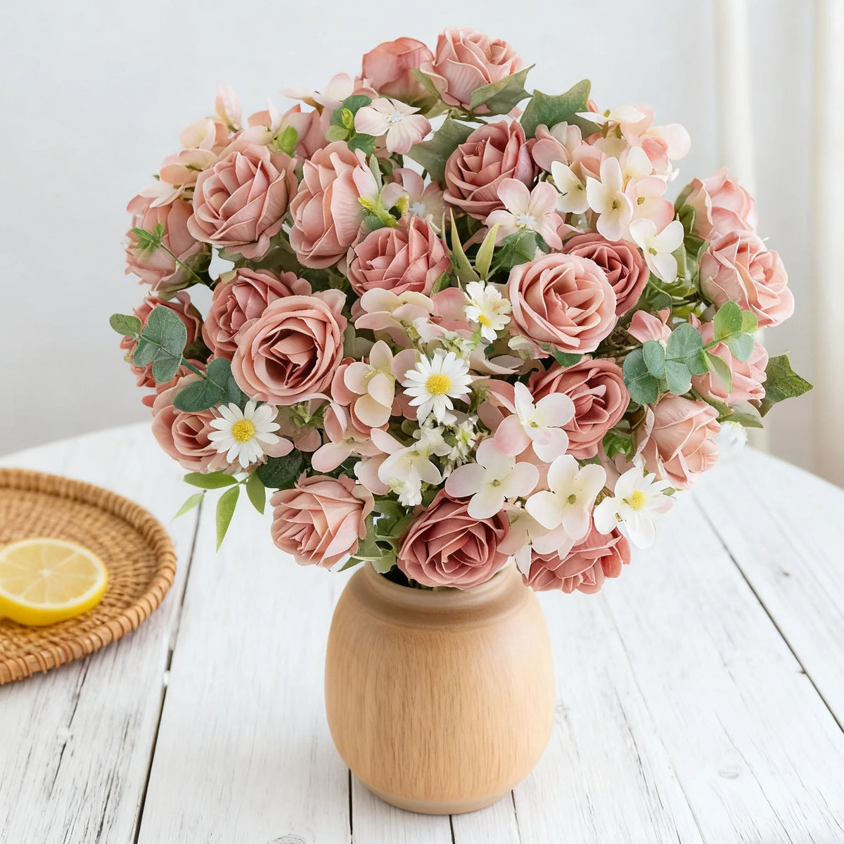 Silk Artificial Rose Bouquet – Wedding & Home Décor Gift Artificial Flower Bouquet Babs
